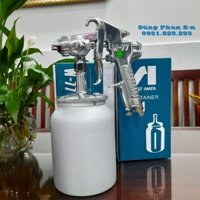 Súng Phun Sơn IWATA W77S béc 2.5mm Phun Keo Phun Sần Loa, phun tạo hạt, Bình dưới 1000ml