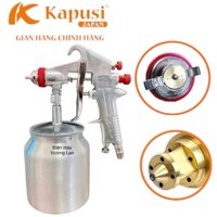 Súng phun sơn khí nén 400CC Kapusi Japan, đầu béc 1.5mm, dụng cụ phun sơn nước cầm tay cao cấp