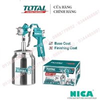 Súng phun sơn Total TAT11001 Máy phun sơn cầm tay Vòi phun 1.5mm Áp lực: 3-4bar Mức tiêu thụ 119-200l/phút [thietbilaodo