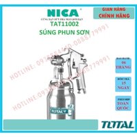 Súng phun sơn Total TAT11002 máy phun sơn cầm tay Đầu vòi 1.5mmÁp lực 3-4bar(43.5-58psi)Mức tiêu thụ 4.2-7.1cfm  (TBLĐ)