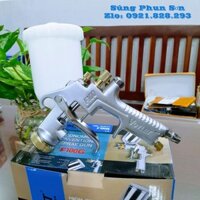 Súng phun sơn VOYLET F100 - CỐC NHỰA, BEC 1.3. PHUN MÀU VÀ PHỦ BÓNG MỊN ĐẸP, HÀNG CHÍNH HÃNG