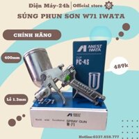 Súng phun sơn W71 IWATA LỖ 1.3mm chính hãng sơn xe máy, ô tô, đồ gỗ...