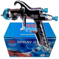 SÚNG PHUN SƠN YUNICA K100 CAO CẤP 1.3 -1.1 ( tặng 1 dây hơi xoắn 6m như ảnh )