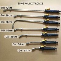 Súng phun xịt rửa xe áp lực cao, đầu phun hợp kim đồng có điều chỉnh tia nước