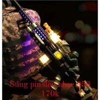 Súng pin đồ chơi có đèn và âm thanh
