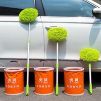 súng rửa xe cao áp loại dài Bộ dụng cụ rửa xe ô tô bàn chải rửa xe tay cầm dài bàn chải lông mềm thu gọn cây lau nhà lau bụi ô tô khăn lau bụi dụng cụ vệ sinh súng rửa xe mini súng xịt bọt tuyết Súng rửa xe