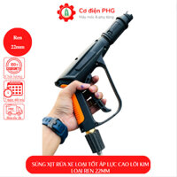 Súng rửa xe loại tốt áp lực cao lõi kim loại ren 22mm chuyên dùng cho máy rửa xe