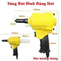 Súng rút đinh tán Rive Taiwan, kìm rút đinh sử dụng khí nén chuyên lắp đặt cửa nhôm, lắp ráp tủ sắt…