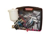 Súng sơn Super Nova lỗ 1.3mm cốc nhựa đồng hồ áp suất WS-400-1301BH