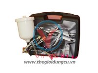 Súng sơn Super Nova lỗ 1.4mm cốc nhựa đồng hồ áp suất WS-400-1401CH