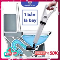 Súng thông tắc bồn cầu 🔷𝐅𝐑𝐄𝐄𝐒𝐇𝐈𝐏🔷 Thông tắc bồn cầu,bồn rửa bát cống chất liệu nhựa ABS cao cấp STT01 ✔
