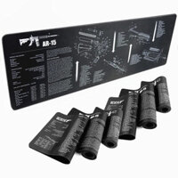 Súng Vệ Sinh Thảm Miếng Lót Chuột Với Các Bộ Phận Sơ Đồ Và Hướng Dẫn Giáp Băng Ghế Thảm Sửa Chữa Xây Dựng Công Cụ Cho AR15 AK47 Glock 1911
