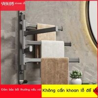 Súng Xám Xoay Giá Treo Khăn Không Đục Lỗ Kệ Nhà Tắm Giá Treo Khăn Phòng Tắm Hiện Vật Treo Giá Treo Khăn