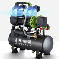 súng xịt khí nén 220V Mini Nhỏ Không Dầu Im Lặng Không Khí Gỗ Phun Sơn Bơm Di Động Máy Bơm Không Khí Không Khí súng xì hơi khí nén