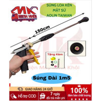 Súng Xịt Loa Kèn 1,5 Mét Áp Lực Mặt Sứ AOLIN TAIWAN Cao Cấp Tưới Cây Rửa Xe Phun Thuốc