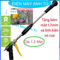 Súng Xịt Loa Kèn 1,5 Mét Áp Lực Mặt Sứ AOLIN TAIWAN Cao Cấp Tưới Cây Rửa Xe Phun Thuốc