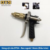 Súng xịt - súng rửa xe kim loại áp lực cao DTS4 - Ren ngoài 14mm, cho máy rửa xe, máy xịt rửa áp lực cao