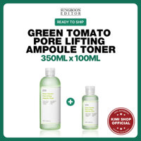 [sungboon Editor] green tomato pore lifting & tightening toner 300ml + 100ml / dành cho chăm sóc da hàn quốc lỗ chân lông to