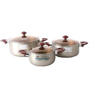 Nồi Sunhouse SH8831EB (SH 8831 EB) - Bộ 3 nồi