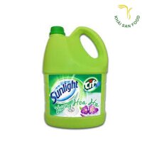 Sunlight Nước Lau Sàn 3.8KG/Can (Hoa Hạ – Xanh Lá)