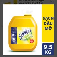 Sunlight nước rửa chén Hương Chanh vàng 9.5kg