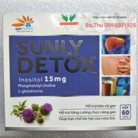 SUNLY DETOX hộp 60 Viên Uống Bổ Gan, Tăng Cường Chức Năng Gan