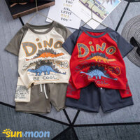 Sun&Moon. Bộ Thun Bé Trai Hình Thú