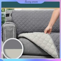 Sunny corner Tấm trải giường cho chó không thấm nước Chăn thú cưng Sofa có thể giặt được Đệm ngồi đôi màu xám