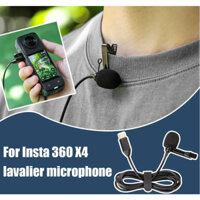 Sunnylife Lavalier Micro Cho Insta360 X4 Phụ Kiện Toàn Cảnh Máy Ảnh Thể Thao Ghi Âm Mic TypeC Giao Diện Cổ Đèn