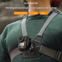 Sunnylife Thích hợp cho DJI OSMO ACTION 5 PRO / POCKET 3 / GOPRO 13 Giá đỡ dây đeo ngực đa năng Kẹp điện thoại máy ảnh thể thao 360 độ