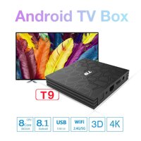 SunnyShop T9 4 GB 64 GB/4 GB 32 GB RK3328 Quad Core Thông Minh Android 8.1 TV BOX Bluetooth4.0 h2.65 4 K 2.4 GHz/5 GHz WIFI đa Phương Tiện
