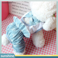 Sunshine123  2 Màu Quần Áo Thú Cưng Cho Tiệc Ruffles Thiết Kế Bộ Đồ Ngủ Thú Cưng Đáng Yêu Thoáng Khí