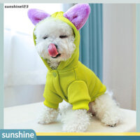 Sunshine123  Áo Hoodie mèo sang trọng để mặc hàng ngày Quần áo bông Áo dài tay cho thú cưng