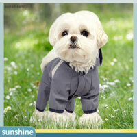 Sunshine123  Áo mưa thú cưng có nút cho chó mùa hè Áo khoác mưa chống nước cho thú cưng Thoải mái