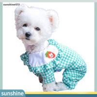 Sunshine123  Áo thun chó phong cách đa dạng Trang phục hàng ngày Lưới màu cam Áo thun hai chân cho chó đáng yêu