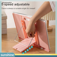 Sunshine123  Giá đỡ đọc sách di động có thể điều chỉnh để giảm áp lực cổ Giá đỡ sách có thể điều chỉnh với kẹp trang Giá sách để bàn đọc sách di động cho người mua Đông Nam Á