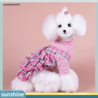 Sunshine123  Quần áo chó con thoải mái cho gia đình Váy hai chân bắt mắt