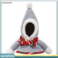 Sunshine123  Trang Phục Chó Chống Gió Cho Giáng Sinh Người Tuyết Thú Cưng Chó Mèo Trang Phục Đầu Phụ Kiện Kết Cấu Mềm Mại