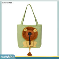 Sunshine123  Túi đựng mèo dày Đồ dùng ngoài trời Mô hình sư tử cho thú cưng Chó mèo Túi đựng du lịch tiện lợi