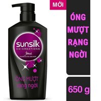 SUNSILK Dầu Gội Đen Óng Mượt Rạng Ngời 650g chai