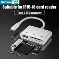 Suntaiho Loại C Adapter Tf Cf Sd Đầu Đọc Thẻ Nhớ Loại C Card Adapter Cho iPhone 15 16 VIVO OPPO Macbook Huawei Xiaomi Otg Writer Compact Flash