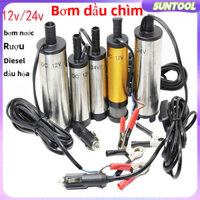 SUNTOOL Máy Bơm Nước Chìm Mini 12V 24V 38Mm 51Mm Máy Bơm Diesel Di Động Nhỏ Dầu Diesel Mini Chìm Nước Xe