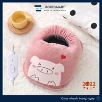 Sưởi chân cắm điện hình totoro - BẢO HÀNH 06 THÁNG, Dép sưởi chân hình thú, Túi chườm
