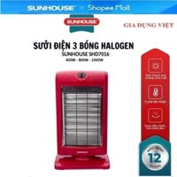 Sưởi điện 3 bóng Halogen Sunhouse SHD7016