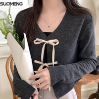 SUOMENG áo len cardigan áo khoác cardigan Stylish Fashion Vintage Thời trang WMJ24803NW 35Z240828