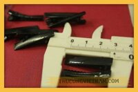 Sườn kẹp mỏ vịt 3cm màu đen