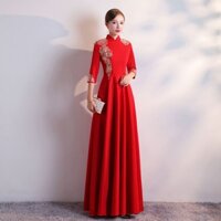 Sườn Xám 2C-V-24KF Trang phục Nghi Lễ Hoa hậu đón tiếp Lễ trao giải khách sạn phong cách Trung Quốc mẫu mới cho nữ dài trang phục lễ hội thường niên sườn xám