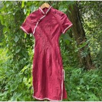 Sườn xám cách tân len tăm