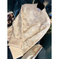 Sườn xám cách tân phong cách quý phái Con Gái cổ điển mẫu mới áo màu hồng áo khoác nữ kiểu Trung Quốc mới phong cách dân tộc