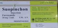 Suopinchon ( Furosemid 20mg/2ml) (H/ 10 ông (Thuốc lợi tiểu trị cao huyết áp, phù)